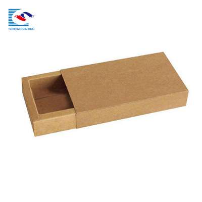 Wholesale free sample brown craft paint brush paper pull out box with own logo